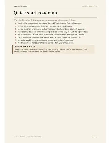 The Xero Handbook, page 5